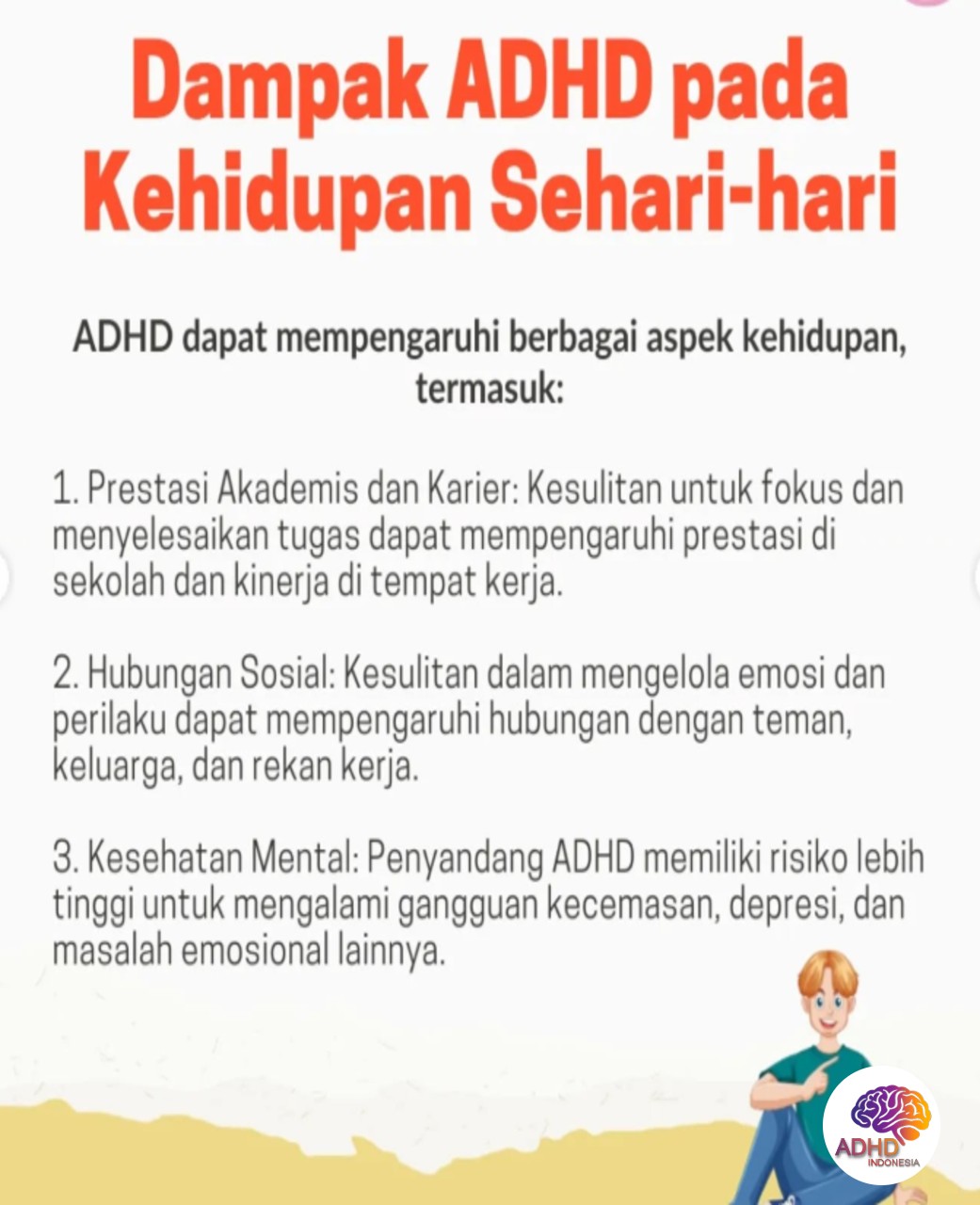 ADHD dan Hubungan Sosial Anak di Lingkungan Sekolah di Kota Tanjung Balai